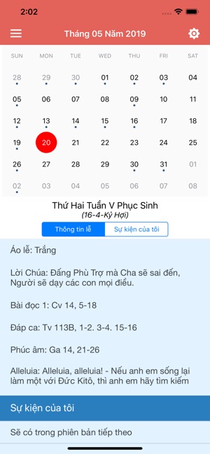 Lịch phụng vụ - Lịch giáo dân(圖3)-速報App