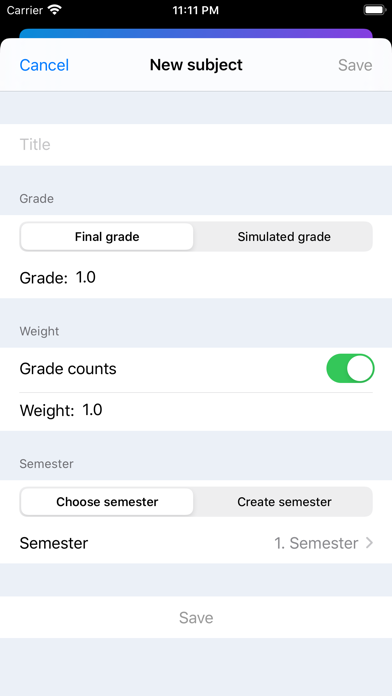 GradeCalc - GPA Calculator screenshot 2