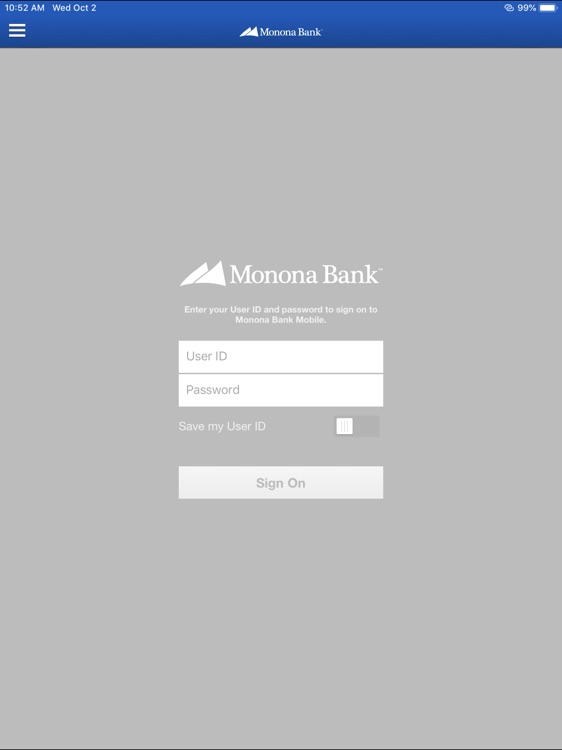 Monona Bank Mobile for iPad