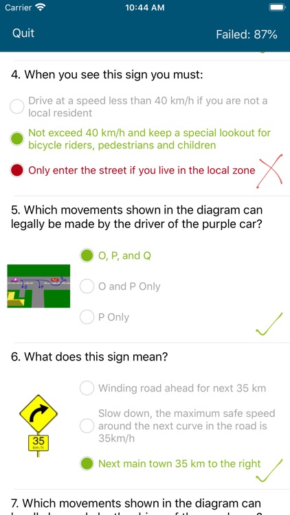 Driver licence test QLD Lite