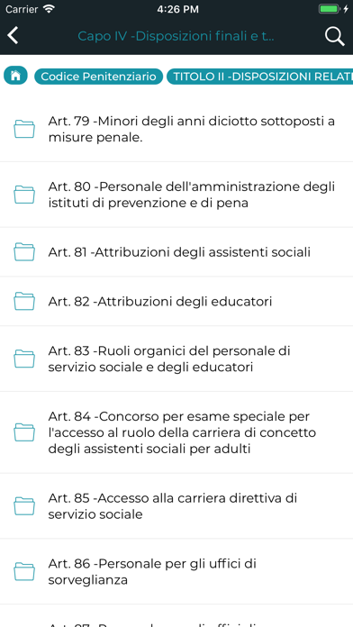 Codice Penitenziario screenshot 4