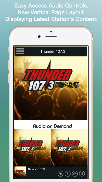 Thunder 107.3 screenshot 2