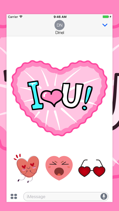 How to cancel & delete Animated Love & Romantic Heart Stickers from iphone & ipad 1