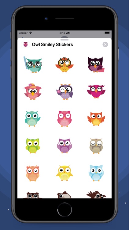 Owl Smiley Stickers