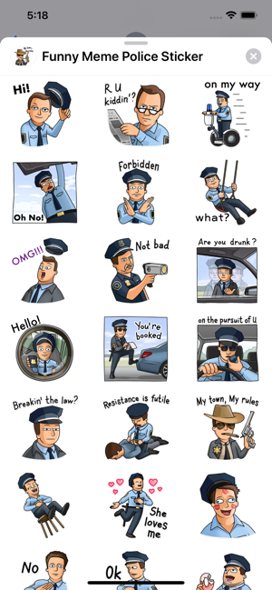 Funny Meme Police Sticker(圖2)-速報App