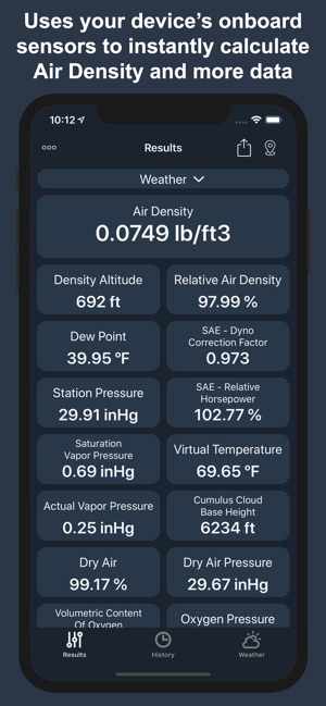 AirLab: Air Density & Altitude