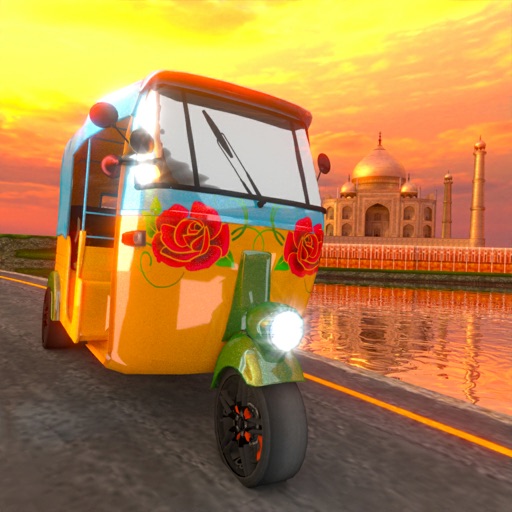 Rickshaw Tuk Tuk Car Racing 3D