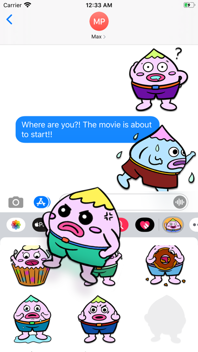 Peach Man - Sticker Pack screenshot 2