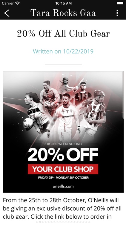 Tara Rocks GAA screenshot-3