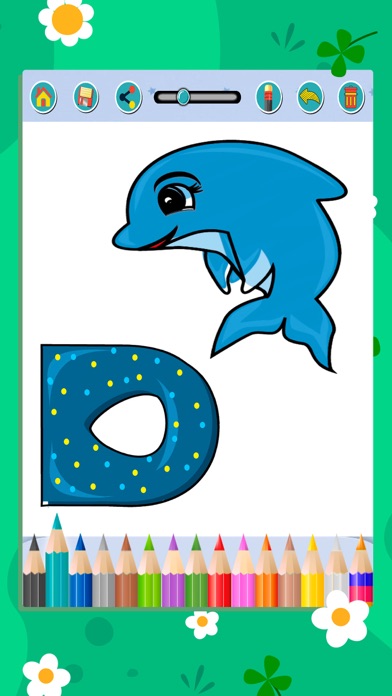 Alphabet coloring book games screenshot 3