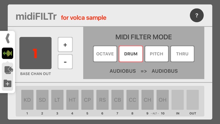 midiFILTr-VS for Volca Sample