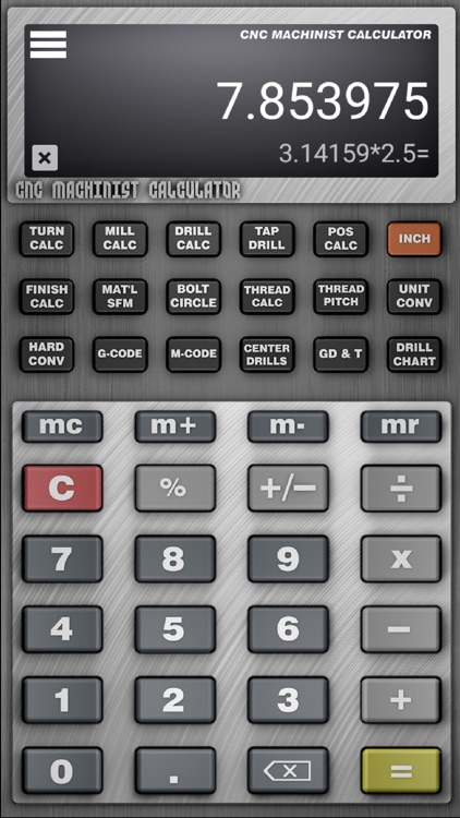 CNC Machinist Calculator Pro screenshot-0