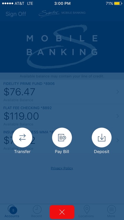 Signature Mobile Banking