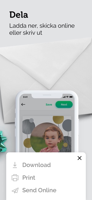 Skräddarsydda inbjudningskort i App Store