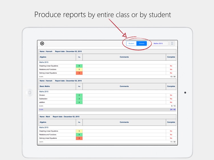 Teachers Grade Book