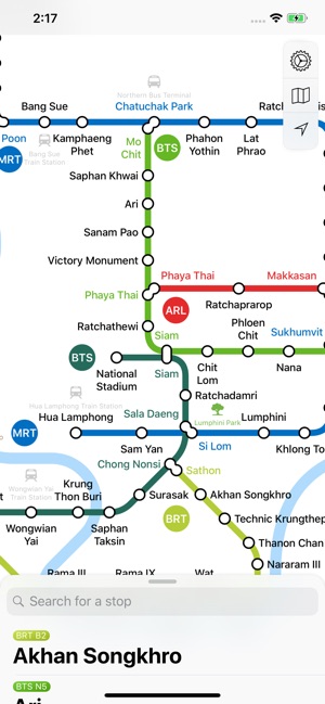 Bangkok Metro Transit Map