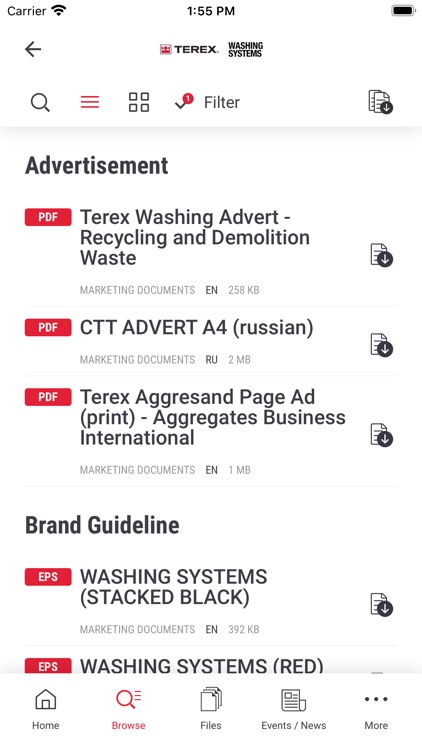 Terex Washing Systems Portal screenshot-4