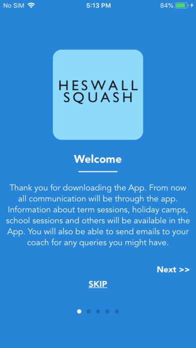 Heswall Squash screenshot 2