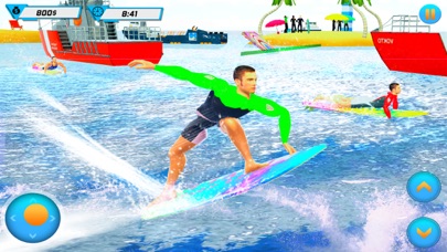 Beach Water Surfing Fun Race screenshot 2