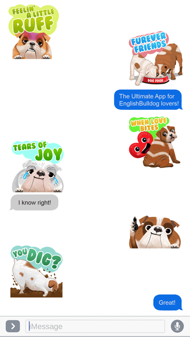 English Bulldog Emoji Stickers screenshot 4