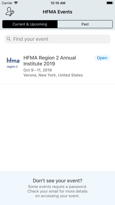 How to cancel & delete HFMA Events from iphone & ipad 1