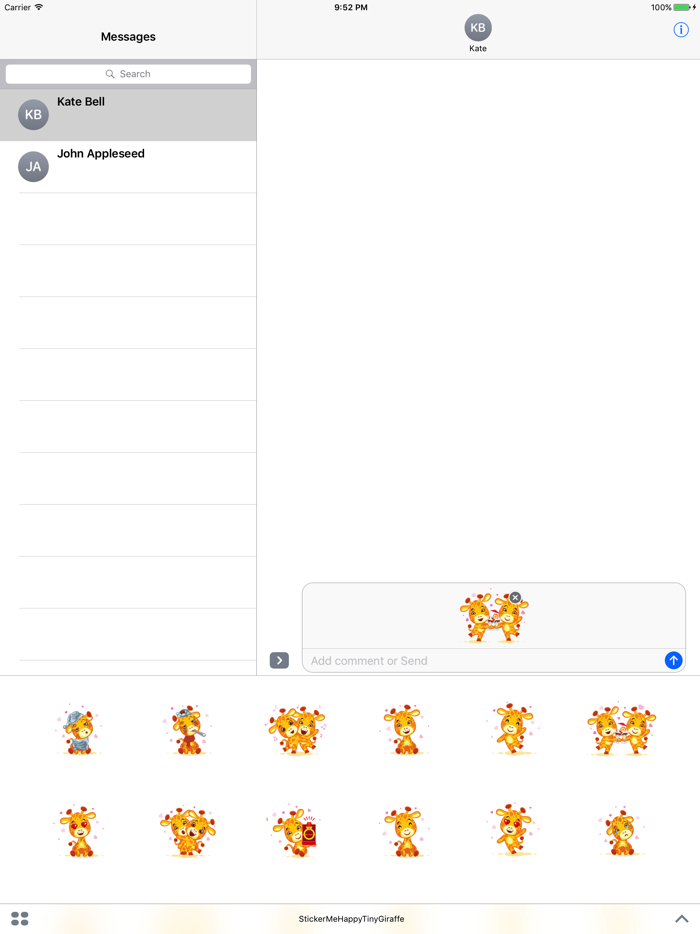 Sticker Me Happy Tiny Giraffe