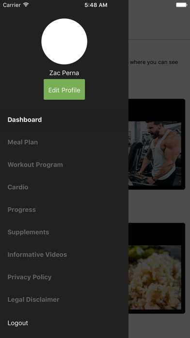Zac Perna Fit screenshot 2