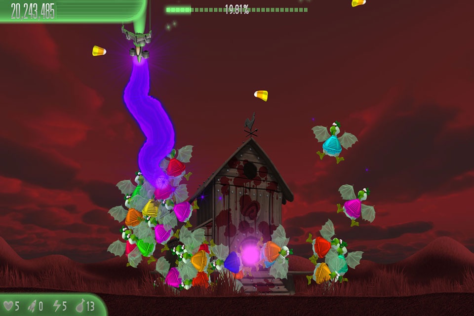 Chicken Invaders 5 Halloween screenshot 2