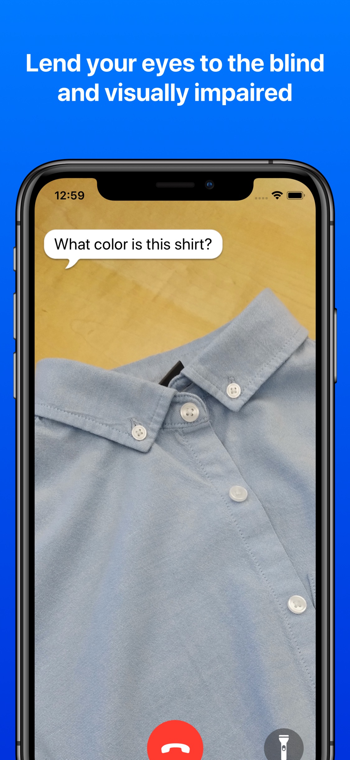 Screenshot do app Be My Eyes – Helping blind see