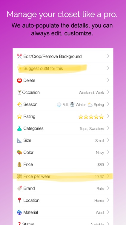 Pureple Outfit Planner screenshot-6