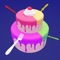 Tap your screen to shoot color forks at the spinning cake