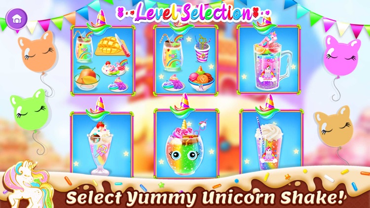 Unicorn Milkshake Dessert Game screenshot-3