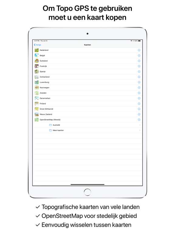 Topo GPS iPad app afbeelding 10