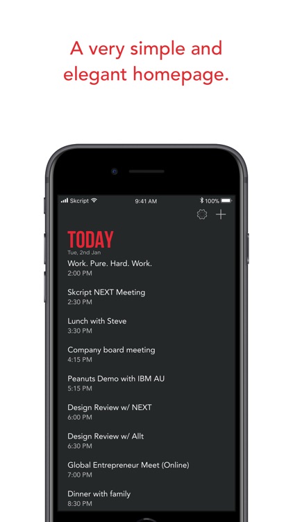 Steve - The calendar app