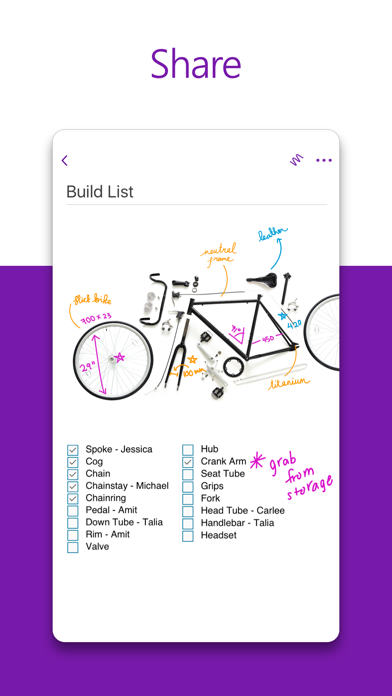 Microsoft OneNote iphone images