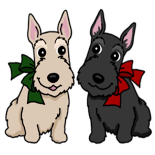 Cute Scottish Terrier Dog Icon by Quang Tran Vinh