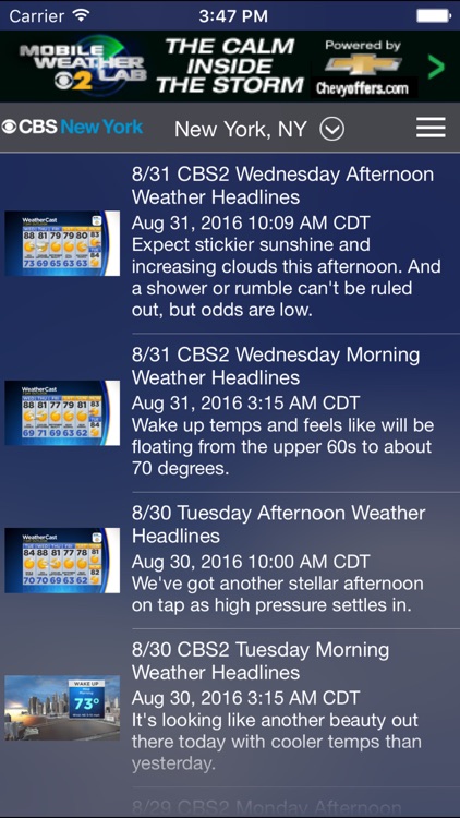 CBS New York Weather screenshot-4