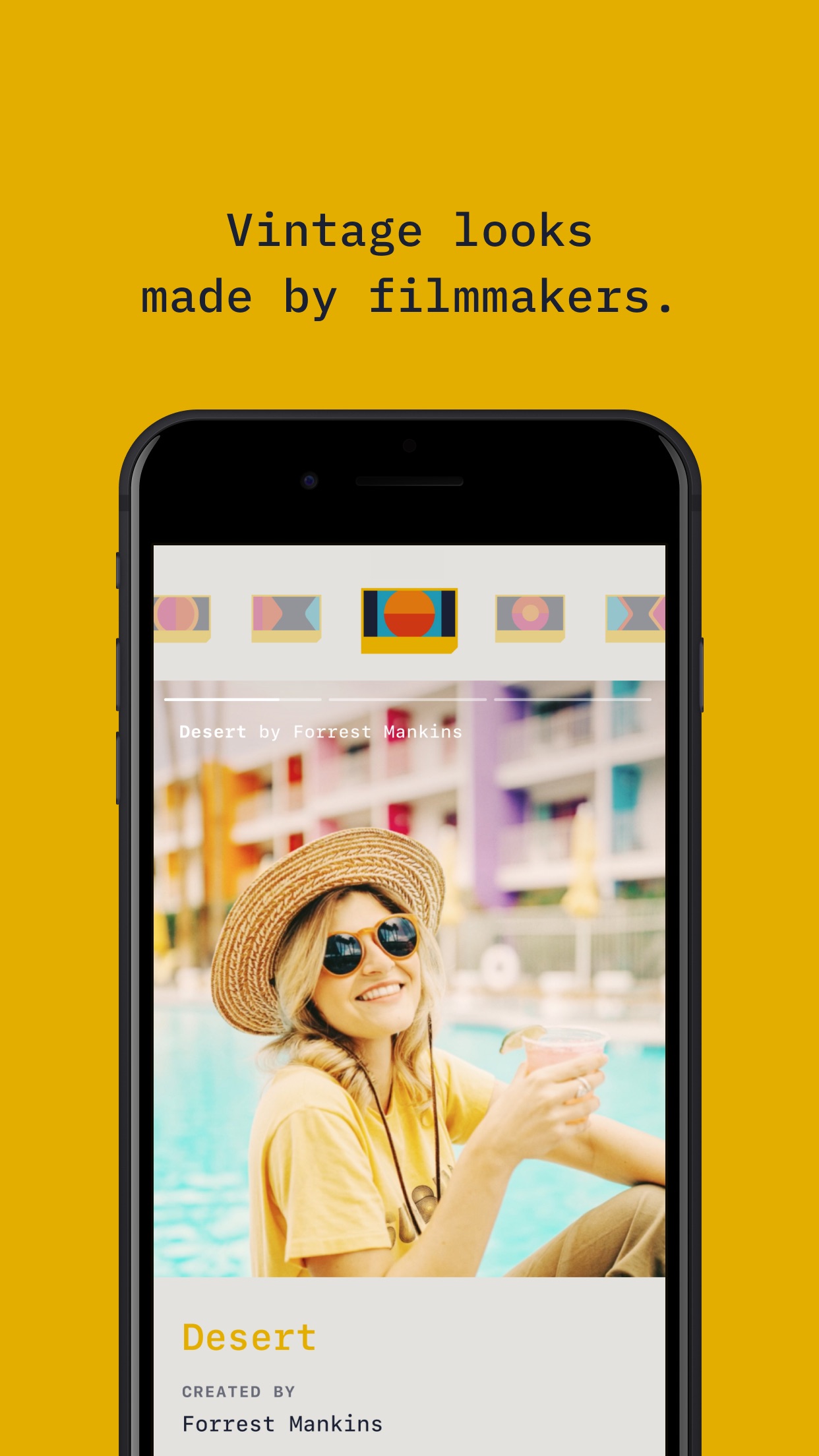Screenshot do app RTRO - Camera by Moment