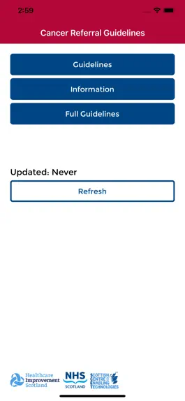 Game screenshot Cancer Referral Guidelines apk