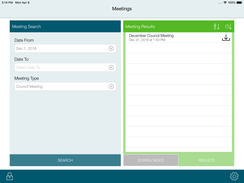OnBase Agenda To Go - náhled