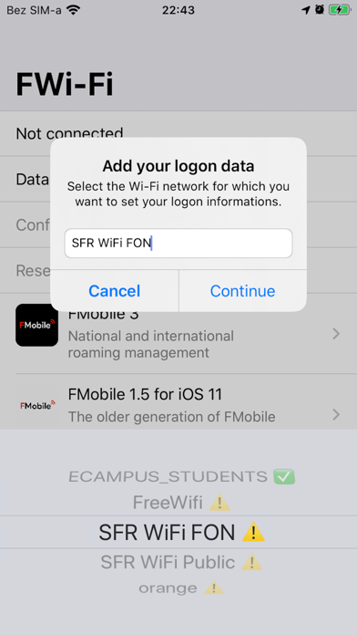 FWi-Fi for iOS screenshot 2