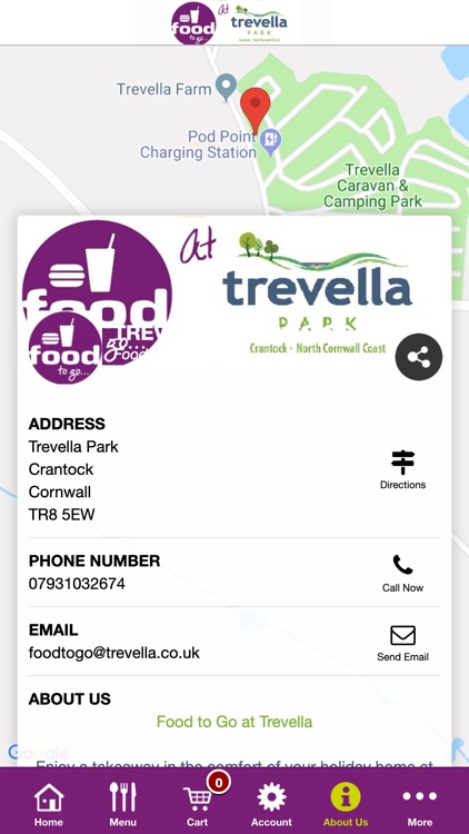 Food to Go at Trevella Park