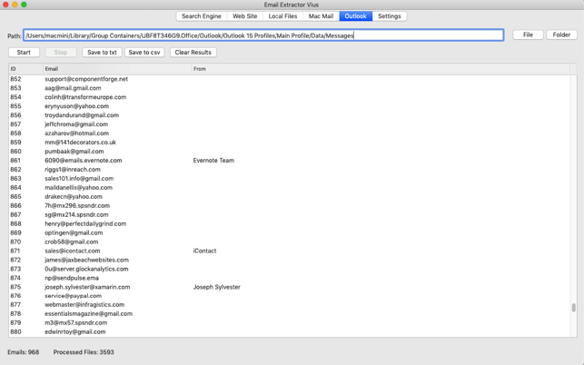 ‎Email Extractor Lite Screenshot