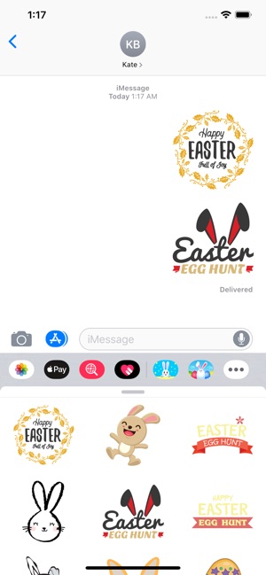 Happy Easter Bunny Stickers IM(圖3)-速報App