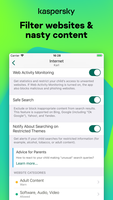 Kid Mode Kaspersky Safe Kids By Kaspersky Lab Switzerland Gmbh Ios United States Searchman App Data Information - does roblox cause viruses yahoo answers
