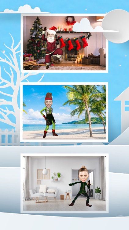 Santa Yourself - face in video