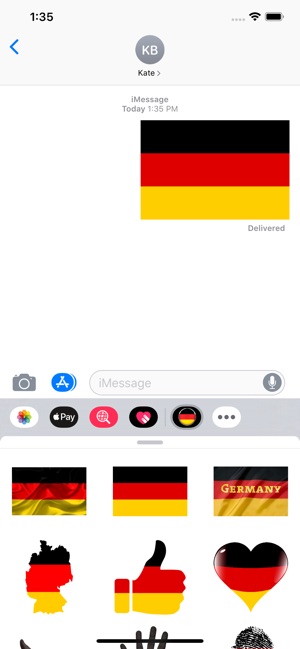 German Flag Stickers