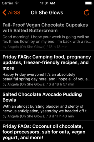 AirSS - Fast Rss reader - náhled