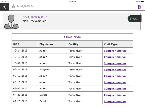 myCare iMedicWare Clinic screenshot 2