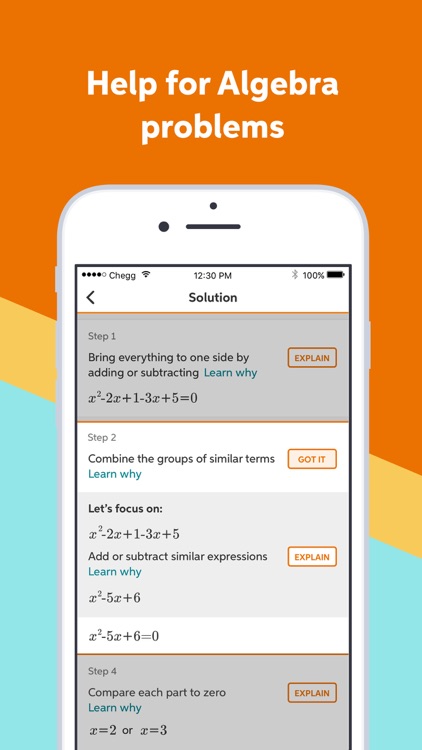 Chegg Math Solver - math help screenshot-5